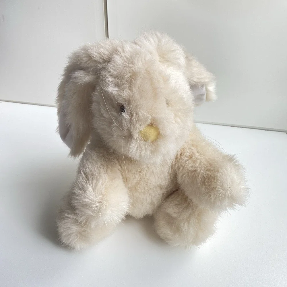 Vtg Applause 1987 Bunny Rabbit Plush Tan Beige Cream Stuffed Animal Korea‎ 12